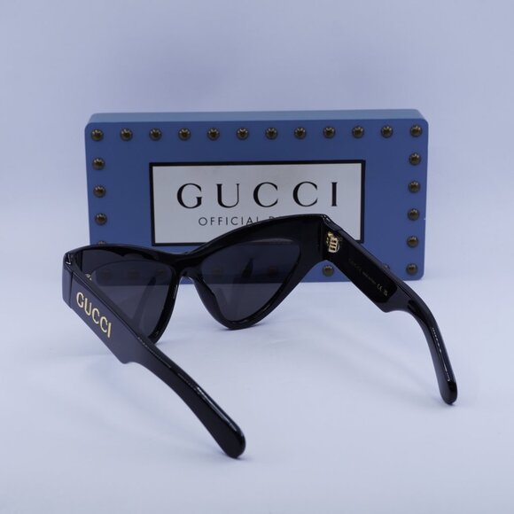 Final Price! Gucci GG1294S 001 Black/Grey Sunglasses - Picture 6 of 11